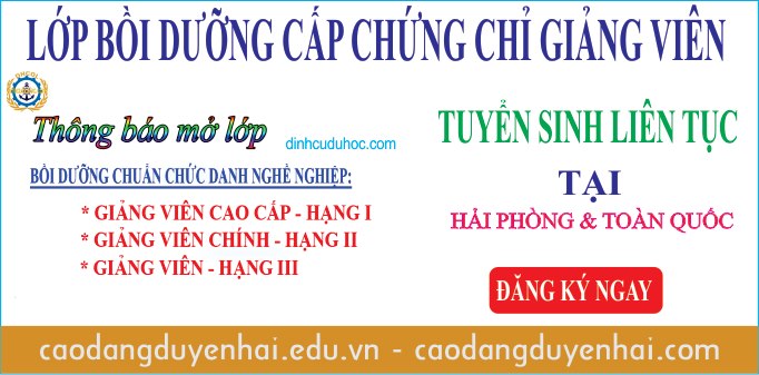 Lớp bồi dưỡng giảng viên chính. Đào tạo cấp chứng chỉ