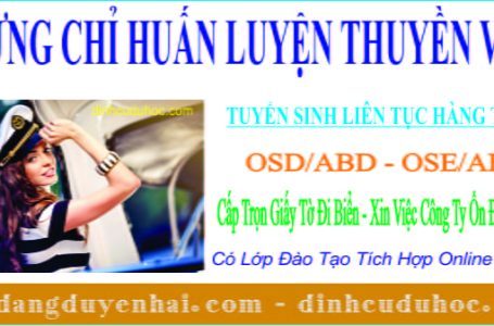 Bằng cấp chứng chỉ thuyền viên