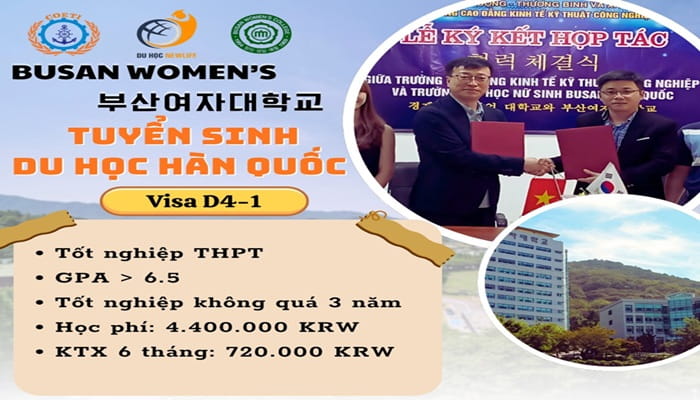 DU HỌC HÀN QUỐC – HỆ TIẾNG D4-1 ĐẠI HỌC BUSAN WOMEN'S